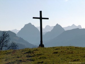 Kreuz St. Meinrad Etzel Schweiz mit Mythen